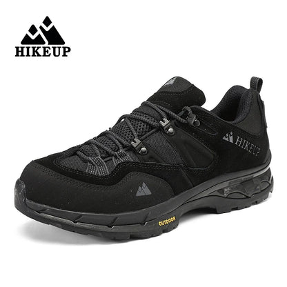 HIKEUP Non-Slip Wear-Resistant Outdoor Hiking Shoes, Breathable Splashproof Climbing Sneakers for Men, Trekking, Tourism, Mountain Shoes