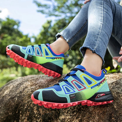 Men's Waterproof Hiking Shoes Wear-Resistant Outdoor Leather Hiking Hunting Tactical Sports Shoes