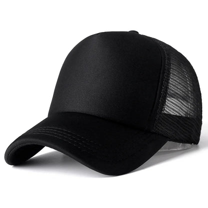 Unisex Cap Casual Plain Mesh Baseball Cap Adjustable Snapback Hats For Women Men Hip Hop Trucker Cap Streetwear Dad Hat