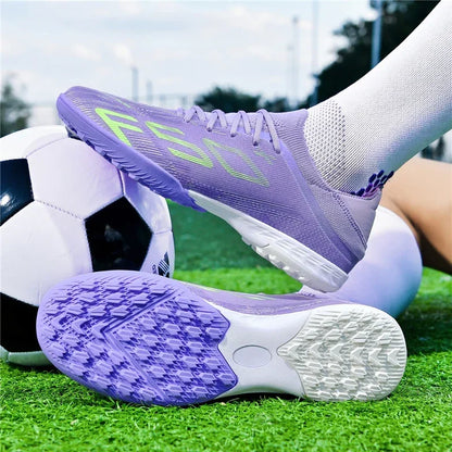 Nouvelles chaussures de football pour hommes, chaussures de match, crampons pour terrain en gazon, baskets de haute qualité, chaussures de futsal pour intérieur, chaussures montantes antidérapantes pour extérieur, meilleu