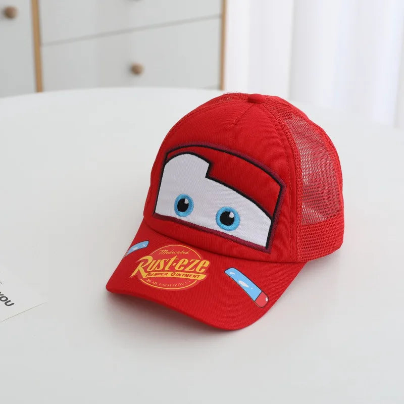Lightning McQueen baseball cap with high-quality print suitable for men women and students versatile summer sun protection cap