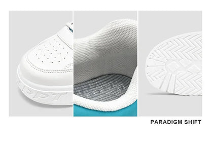 Nuove scarpe da uomo stile skateboard, sneaker estive in pelle casual fashion outdoor per running, sport, trekking e tennis, platform di lusso firmate