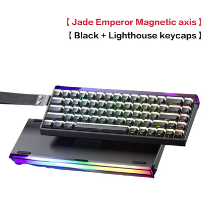 AULA HERO 68 HE Gaming-Mechanische Tastatur Magnetische Achse RT Kabelgebunden RGB-Beleuchtung 8K Polling-Rate Seitenbeschriftung