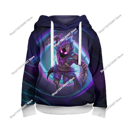 2025 Novo hoodie unissexo Fortnite com impressão 3D, casaco casual, acessório gaming para cosplay, roupa infantil, presentes