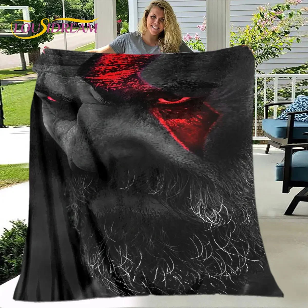 Game God of War Gamers Soft Plush Blanket,Flannel Blanket Throw Blanket for Living Room Bedroom Bed Sofa Picnic Cover Bettdecke