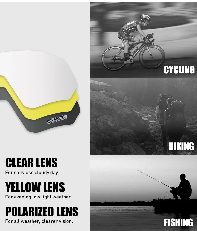 Kapvoe Men Brand Fishing Mountainee Cycling Sunglasses Women Road Bike Goggles Bicycle Glasses Cycling Eyewear Oculos Ciclismo