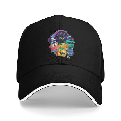 Geometry Gaming Cube Dash Baseball Caps Hip Hop Extreme Demon Sandwich Cap Unisex Style Adjustable Dad Hat Running Golf