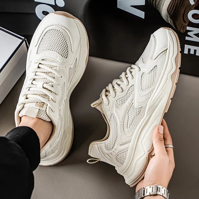 Baskets décontractées pour hommes, printemps-été, semelle souple, antidérapantes, respirantes, chaussures de course en plein air, chaussures de sport Joker pour jeunes