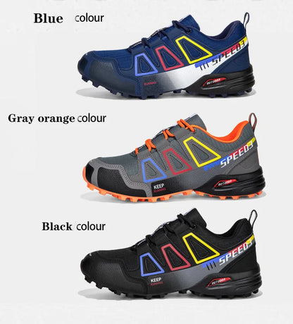 Unisex Outdoor Hiking Shoes Lace-Up Non-Slip Lightweight Men Tactical Training Sports Shoes Women Lockless Casual Cycling Shoes