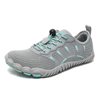 HOBIBEAR Wide Toe Barefoot Sneaker Unisex Non Slip Outdoor Athletic Shoes Elastic Band Beach Sneakers