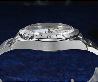 San Martin Neue 39mm NH34 BB GMT Automatikuhr, mechanische Sportuhr, Saphirglas, Leuchtanzeige, wasserdicht bis 100m, für Herren, Relogio SN0054
