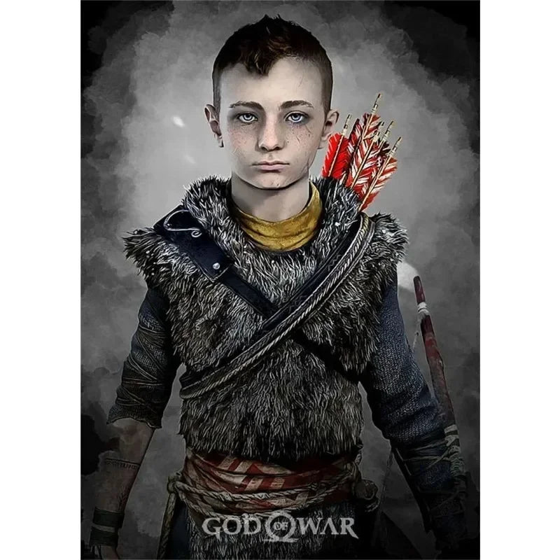 Canvas Painting Posters and Prints Wall Art Anime Pop Game God of War Ragnarok Poster Aesthetics Kratos Gaming