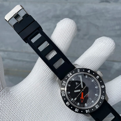 STEELFLIER Official SF793 Luxury GMT Mechanical Wristwatch Steel Bezel NH34 Movement Super Luminous 20Bar Waterproof Dive Watch