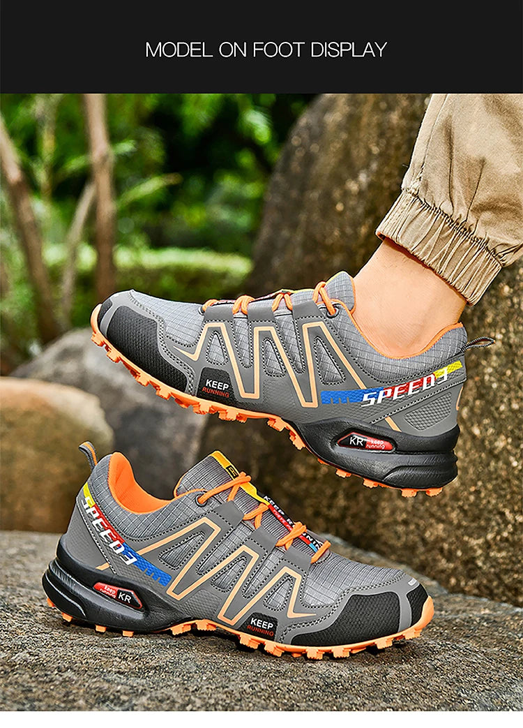 Sapatilhas de Caminhada de Alta Qualidade para Homem, Ténis Outdoor, Sapatos de Escalada, Sapatilhas de Trekking para Mulher, Sapatilhas Táticas Antiderrapantes