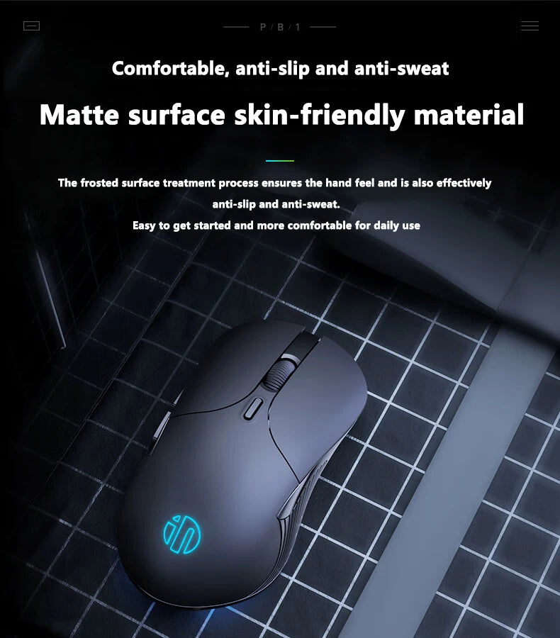 Mouse cablato USB INPHIC B1 silenzioso da ufficio e gaming per PC e laptop