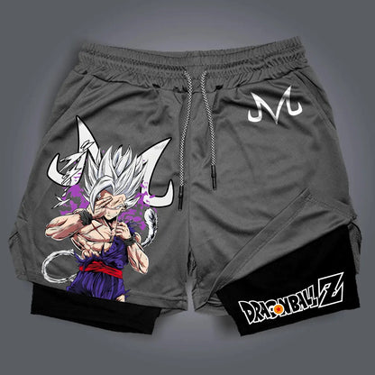 Dragon Ball Super Licensed Shorts 2025 - Japanese Anime Breathable Quick-Dry Beach Pants, Retro Y2K Hip Hop Style