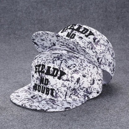 Herren-Baseballkappe mit Buchstabenstickerei, „Tide“, universell kombinierbar, flache Krempe; Damen-Sommer-Hip-Hop-Kappe, Outdoor-Sonnenkappe, verstellbare Schirmkappe