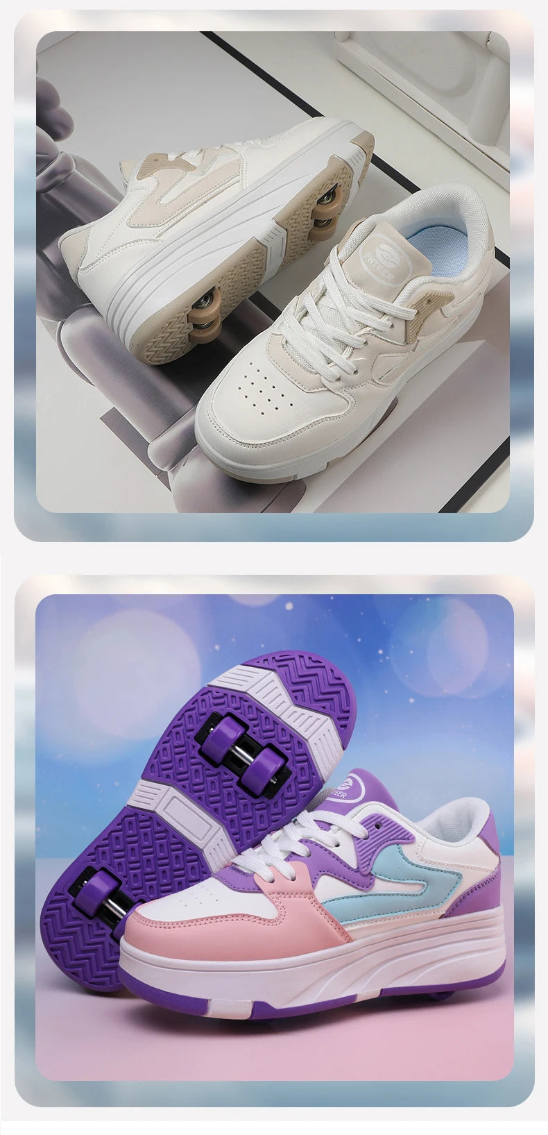 Children's Outdoor Sports Roller Skates Shoes Single Row Wheel kids Sliding Shoes four-Wheel for boys and grils