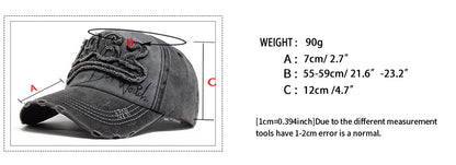 Fashion Vintage Washed Cotton Baseball Cap Men Digit 1962 Embroidery Snapback Spring Autumn Women Hat Visor Hip Hop Caps