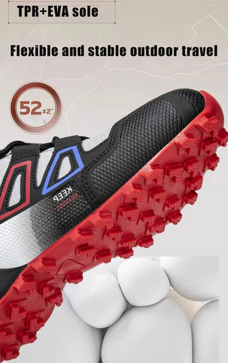 Unisex Outdoor Hiking Shoes Lace-Up Non-Slip Lightweight Men Tactical Training Sports Shoes Women Lockless Casual Cycling Shoes