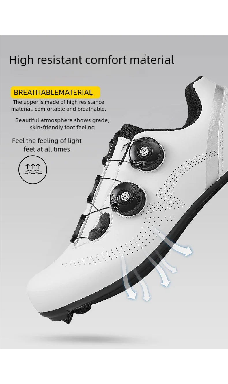 Speed Cycling Sneakers Road Bike Shoes Men Women Sports Route Cycling Shoes Self-Locking Racing Bicycle Cleats SPD