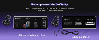 Linsoul Kiwi Ears Ellipse Studio-Grade Open-Back Dynamic Driver Kopfhörer mit abnehmbarem Kabel, Hi-Fi-Bass-Over-Ear-Headset mit Kabel