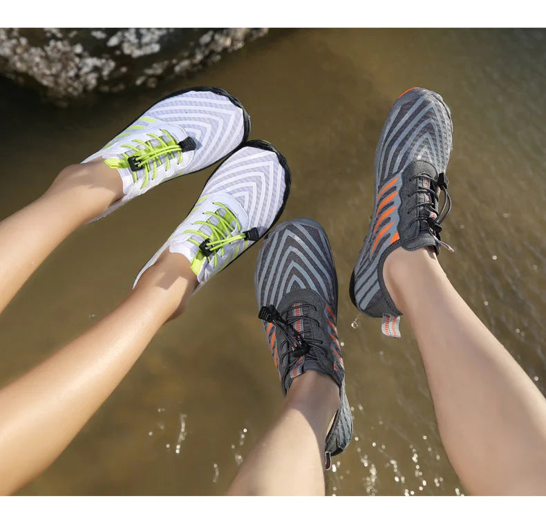 Men and Women Water Shoes, Aqua Shoes, Drainage Beach Sports Swim Sandals, Quick Dry Boating Barefoot Diving Fishing Surfing Sneakers