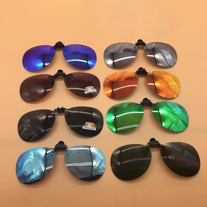 Pilot Polarized Sunglasses Clips Glasses Clip Driving Night Vision Eyeglasses UV400 Outdoor Shades Definition Sun Glasses Clips