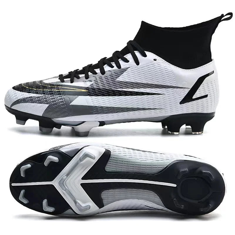 2025 New Long Nail Large Size Football Shoes Teenager Ankle Anti-slip Training Latest Sneakers FG/TF Soccer Shoes