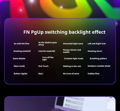 AULA HERO 68 HE Gaming-Mechanische Tastatur Magnetische Achse RT Kabelgebunden RGB-Beleuchtung 8K Polling-Rate Seitenbeschriftung