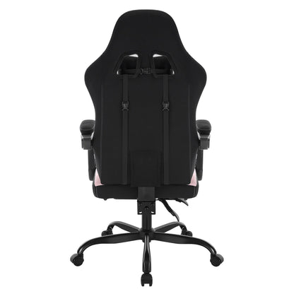 Sedia da ufficio girevole WOLTU con funzione massaggio, poltrona ergonomica con cuscino e poggiapiedi, sedia gaming regolabile in altezza