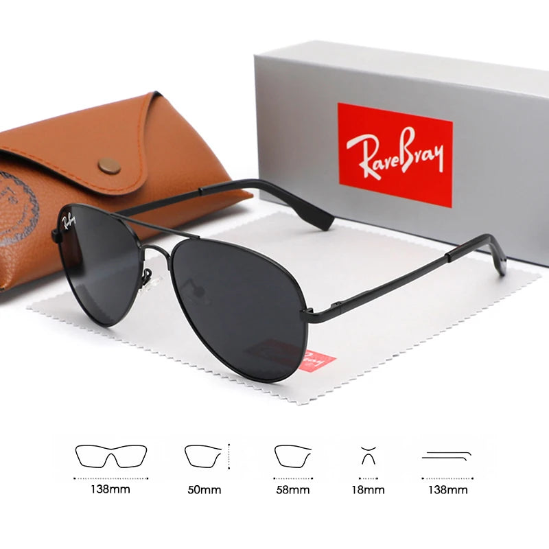 Brand Design Pilot Polarized Sunglasses For Men Women Fashion Trend Outdoor Cycling Car Driving Sun Glasses Goggle Eyewear