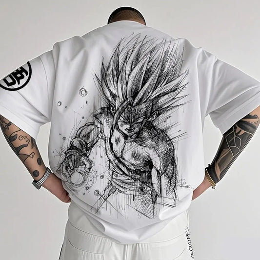 Dragon Ball Z Themed T-Shirt - Pure Cotton, Breathable & Elastic | Comfortable & Stylish | Great for Anime Fans