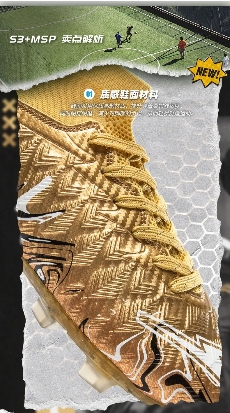 New Men's Professional Soccer Shoes Non-slip Football Boots Unisex Breathable Futsal Sports New Cleats Drop Shipping Ultralight