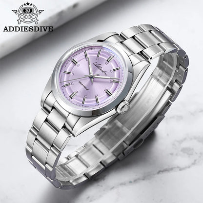 ADDIESDIVE 2026 New Luxury Men Analog Watch VH31 Bubble Glass Quartz Watch 10Bar BGW9 Luminous Steel Personalized Watch AD2515