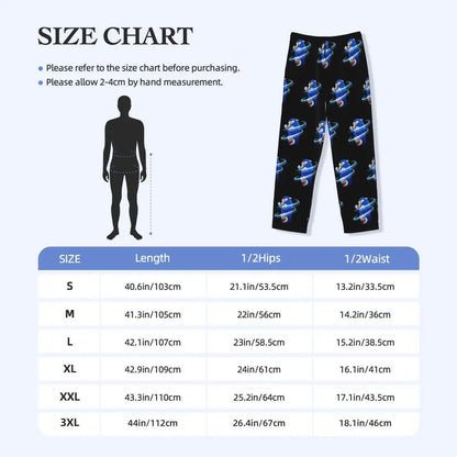 Custom Print Men's Soniced Pajama Pants Hedgehog Game Sleepwear Sleep Lounge Bottoms with Pockets