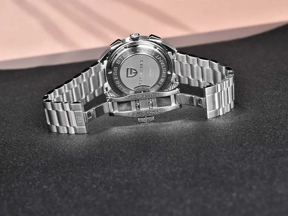 Pagani Design 2026 Fashion Men's Quartz Watch Top Brand Luxury Sapphire VK63 Men's Chronograph All-Steel Diving Relógios Masculino