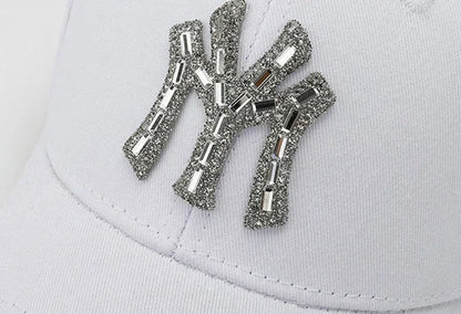 MY Rhinestone Hat Female Spring and Fall Street Casual Outdoor Duck Tongue Cap Fashion Versatile Baseball Cap Sunshade