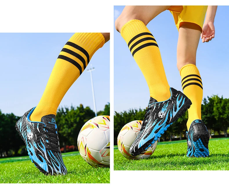 Chaussures de football pour étudiants, chaussures de sport professionnelles pour entraînement sur gazon, antidérapantes, respirantes et confortables pour le football en salle