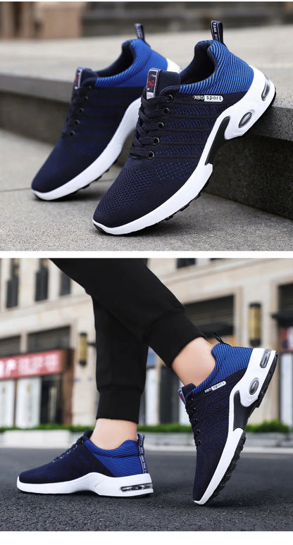 Chaussures de course respirantes à lacets pour hommes, tendance coréenne, légères, décontractées, confortables, nouvelle Version