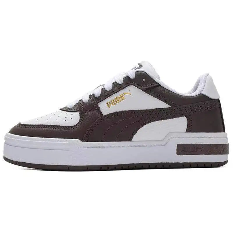 Nouvelles baskets décontractées polyvalentes PUMA unisexe à tige basse 2026 380190-63 Puma Blanc Café Marron Or Accent