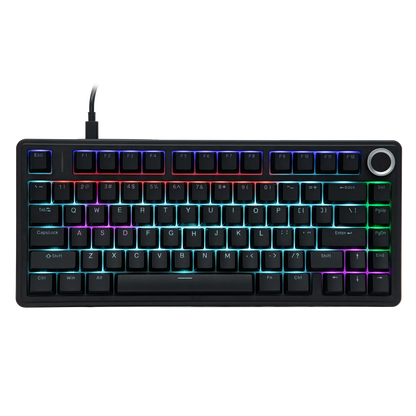 EPOMAKER x AULA F75 kabelgebundene mechanische Hot-Swap-Tastatur 75% ANSI US-Layout mit Gasket-Mount und Drehregler für Mac/WIN/Android