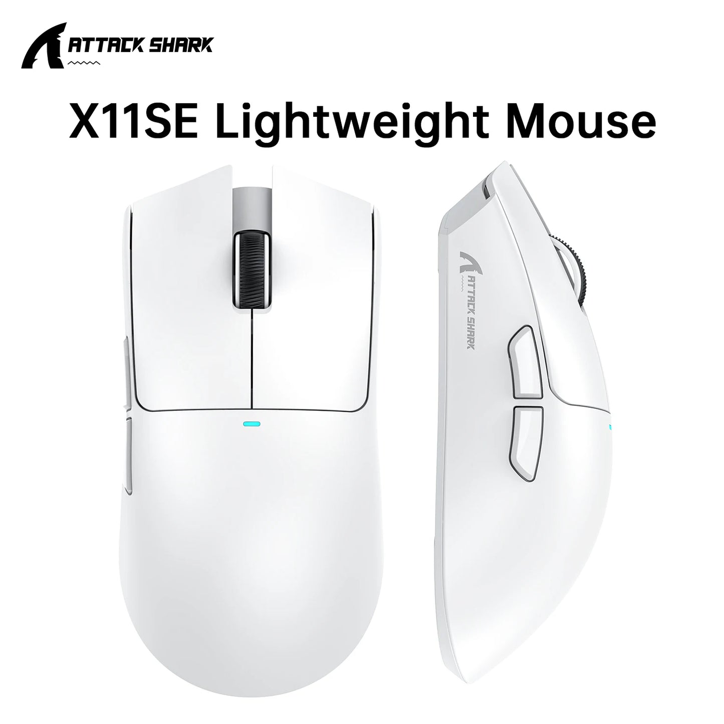 ATTACK SHARK X11 Gaming Mouse and X11 SE Wireless Mouse 22000 DPI, PAW3311 Sensor, BT/2.4G/Wired, 59g Lightweight, 2000W Clicks