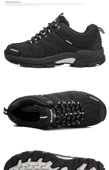 BONA Neuheit Klassischer Stil Herren-Wanderschuhe zum Schnüren Herren-Sportschuhe Outdoor-Jogging Trekking-Sneaker