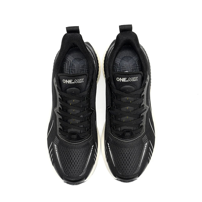ONEMIX New Cushioning Running Shoes For Men Suitable Heavy Runners Lace Up Sports Women Non-slip Outdoor Athletic Male Sneakers