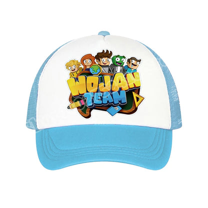 Boys Baseball Caps Wojan Team Anime Character Printed Sun Hat Kids Adults Adjustable Peaked Cap Cartoon Summer Casual Hats Gifts