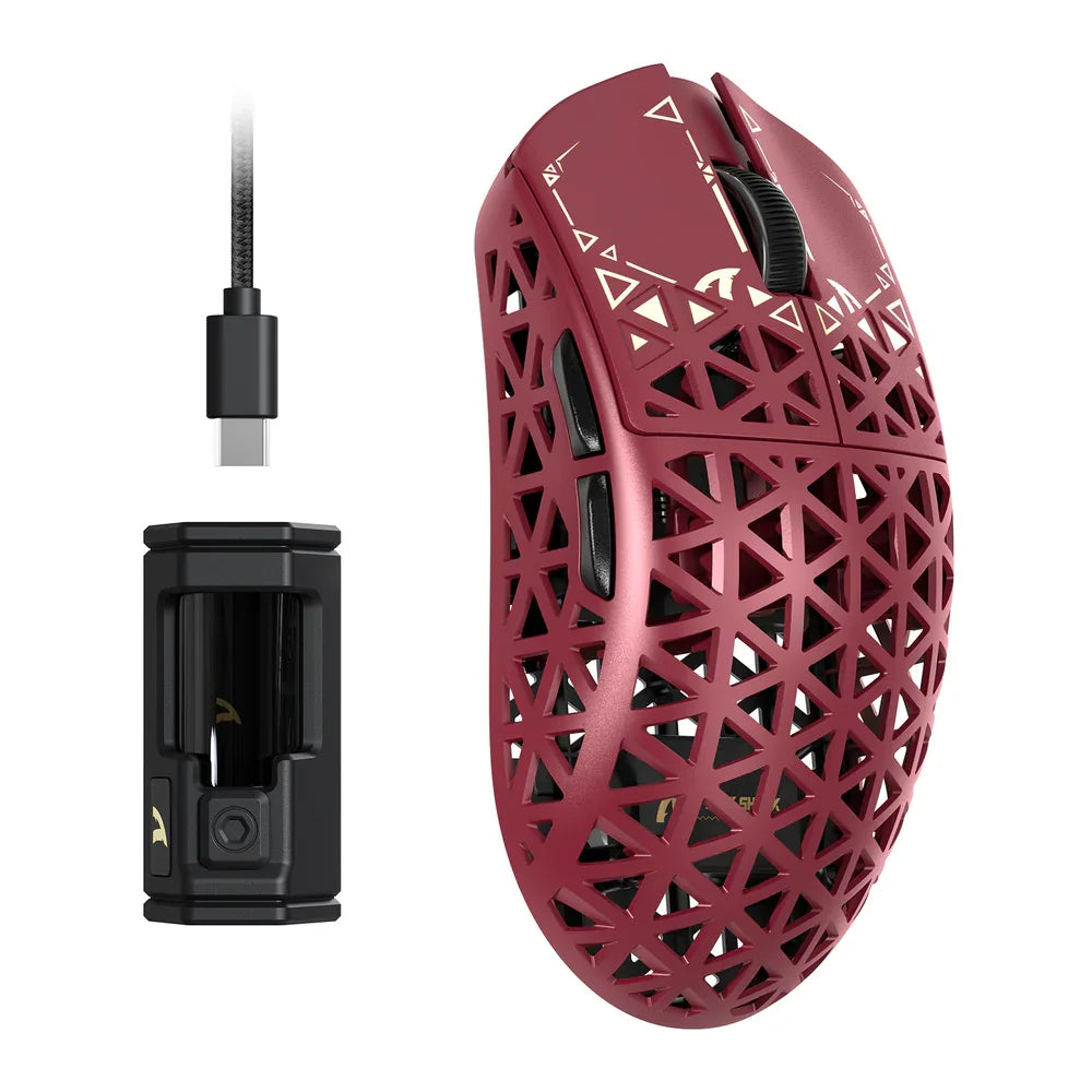 ATTACK SHARK R5 Ultra Carbon Fiber Kabellose 8K-Gaming-Maus 39g SUPERLIGHT, PixArt PAW3950MAX Gaming-Sensor, 8000Hz kabelloses Polling