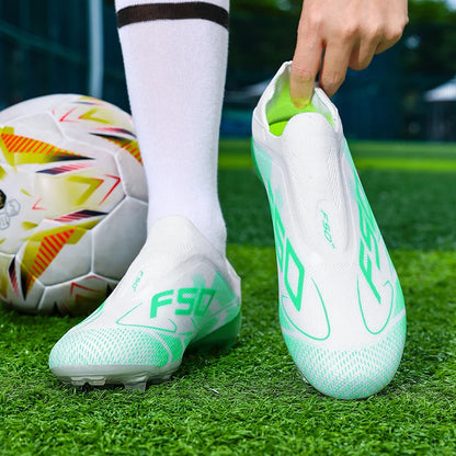 Nouvelles Chaussures de Football pour Hommes Antidérapantes, Crampons de Futsal Intérieur et de Football sur Gazon, Baskets Montantes de Haute Qualité, Meilleures Ventes pour l'Extérieur