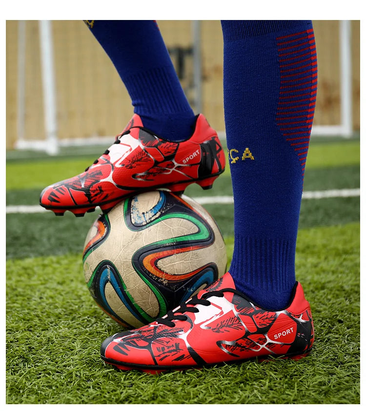 Chaussures de football classiques et élégantes pour garçons et filles, confortables, pour l'entraînement et les jeux en extérieur sur gazon, pour jeunes et étudiants, tailles 31-40 #