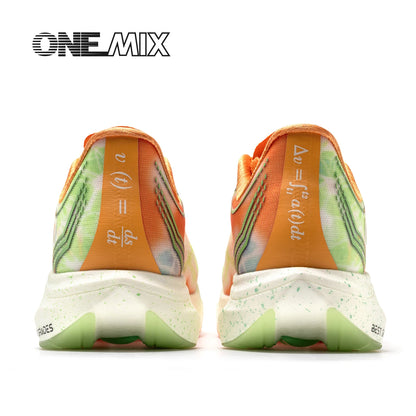 ONEMIX Sapatilhas de Corrida de Maratona em Nylon Carbon Board, Alívio de Impacto, Suporte Estável Profissional, Ressalto Ultraligeiro